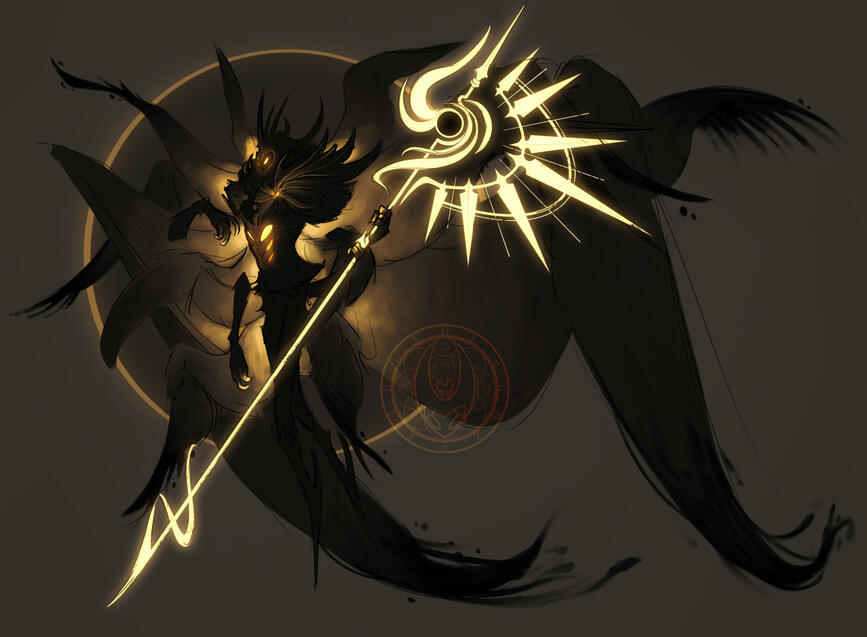 Umbra My own design for a Hollow Knight character.
